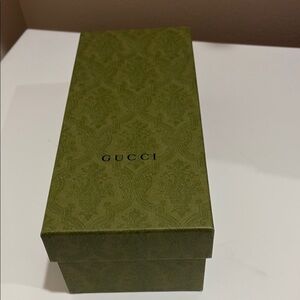 Gucci Green Patterned Shoe Box. Great Storage for Shoes & More—New Condition!